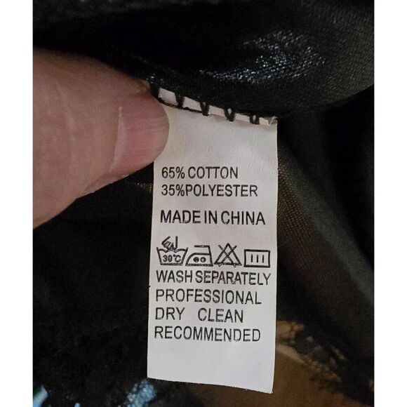 Black Lace Trimmed Kimono-Style Robe Sheer Details whimsygoth glam intimate goth - Picture 7 of 7